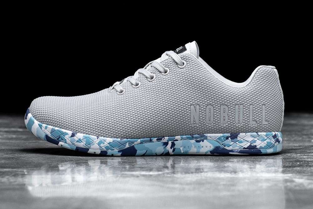 Trainers NOBULL Femme Grise Bleu - Chaussures NOBULL Wild Ocean Superfabric,France (3156-ZWQEK)